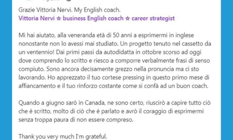 parlare inglese a 50 anni