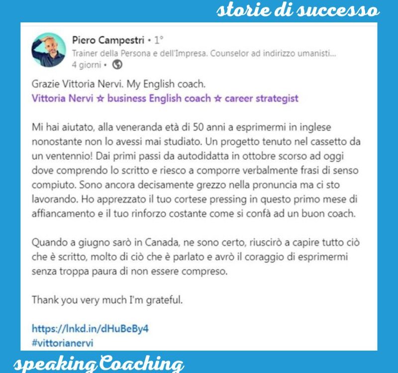 parlare inglese a 50 anni